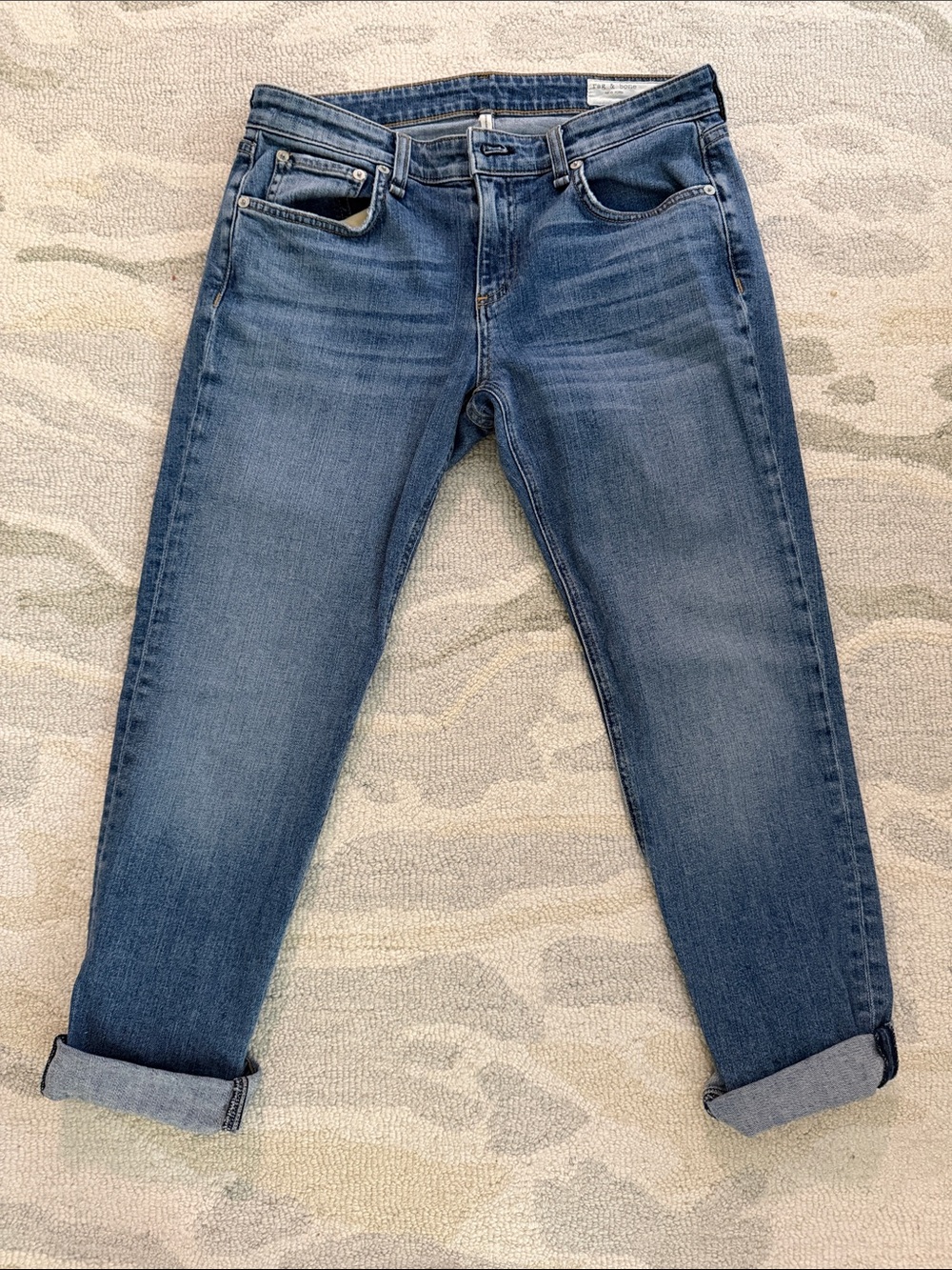 Rag & Bone Dre Low Rise Slim Boyfriend Jeans Size 26